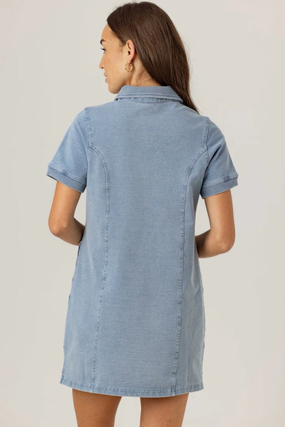 Sundays - Claudine Dress - Light Wash