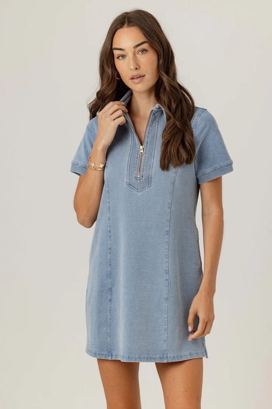 Sundays - Claudine Dress - Light Wash