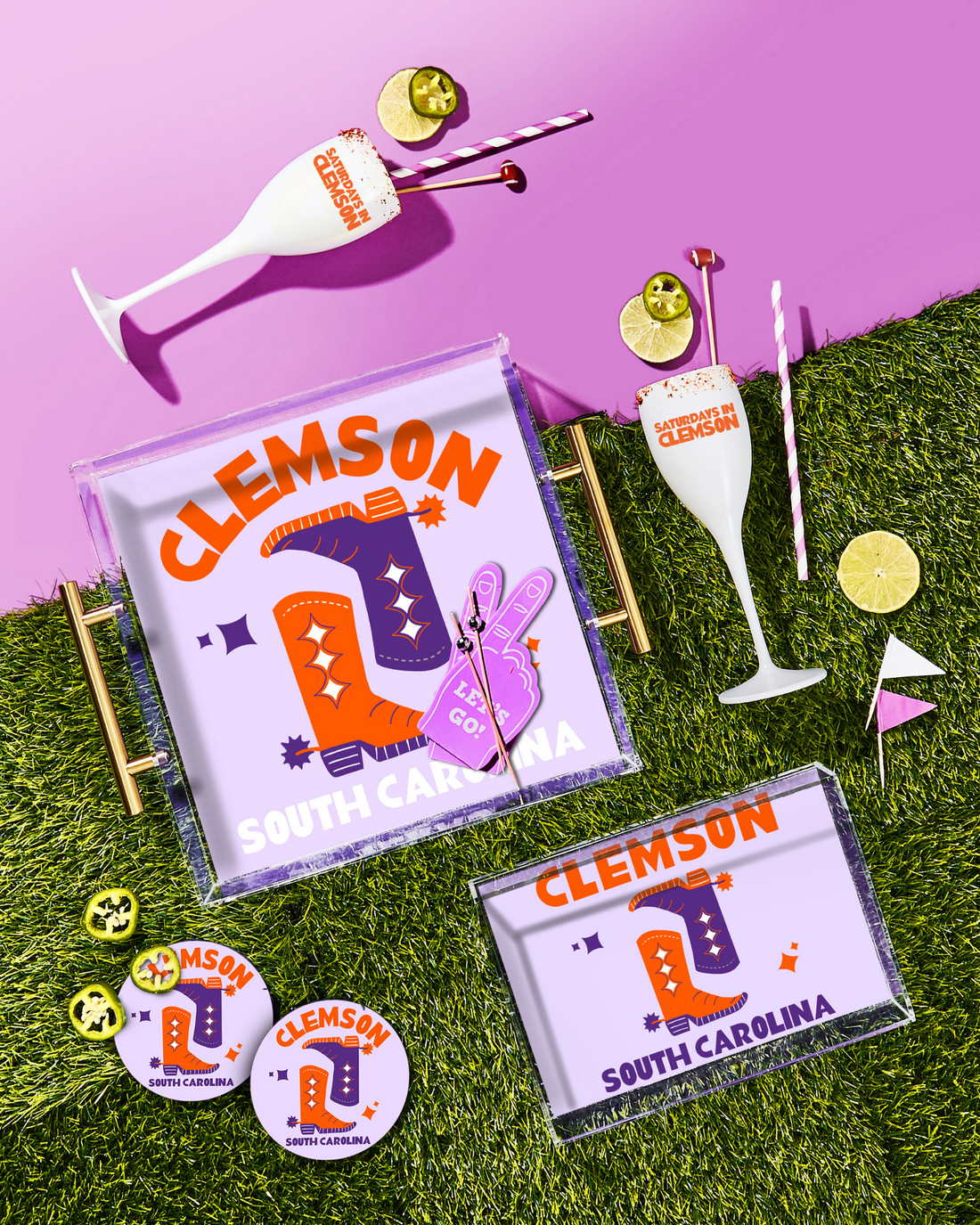 Tart By Taylor - KICKOFF COASTERS | CLEMSON