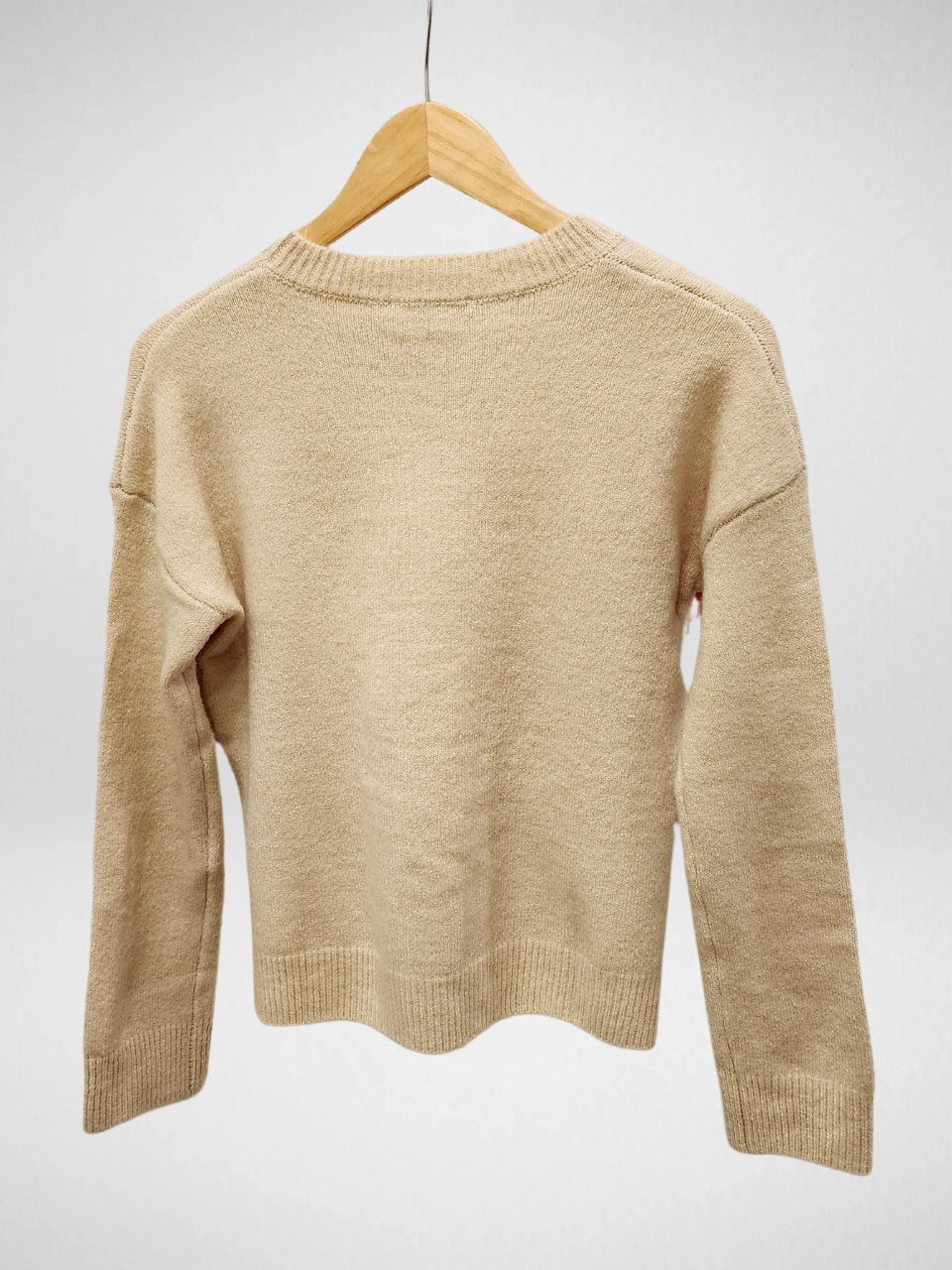 THML - Heart Knit Sweater - Beige