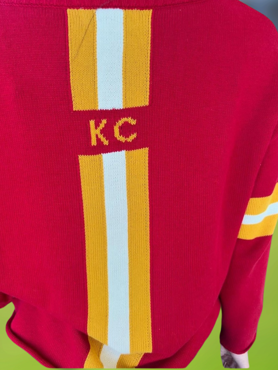 Long Sleeve Knit Sweater - Chiefs