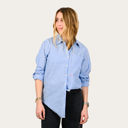 KERRI ROSENTHAL - Mia Shirt Stripe - Blue/White