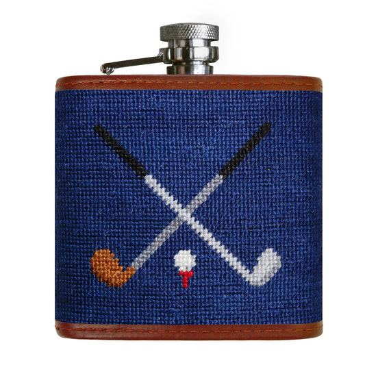 Crossed Clubs Flask (Classic Navy)
