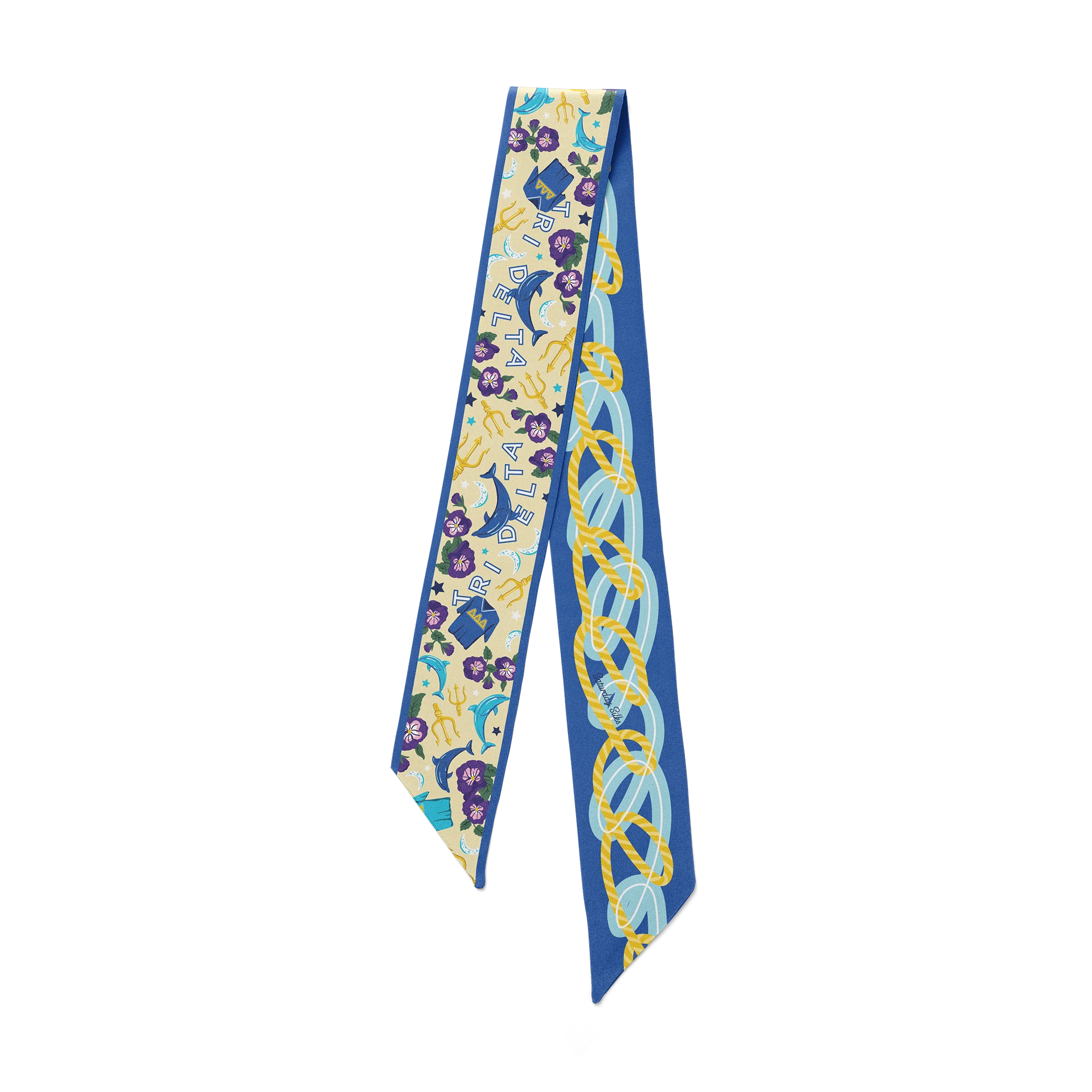 Saturday Silks - Tri Delta Skinny Scarf