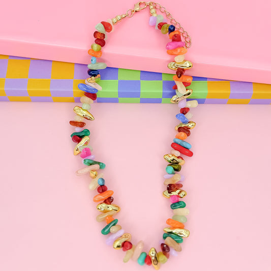 Happy Little Things Beaded Necklace