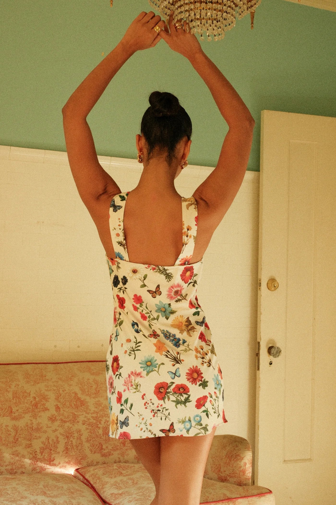 Emily Mini Dress - French Floral