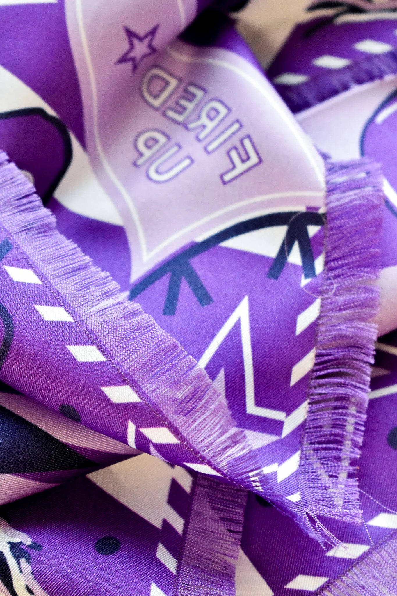 Saturday Silks - Purple Fringed Spirit Scarf™