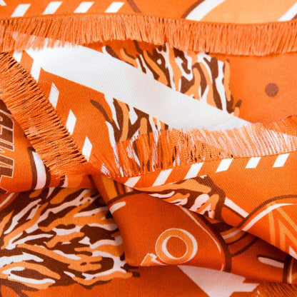 Saturday Silks - Burnt Orange Fringed Spirit Scarf™