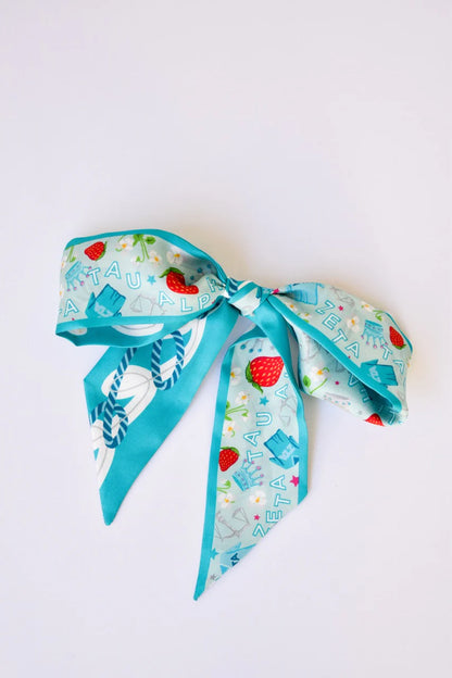 Saturday Silks - Zeta Tau Alpha Skinny Scarf