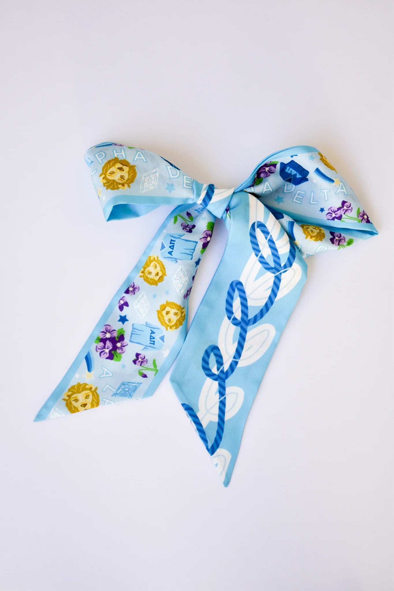 Saturday Silks - Alpha Delta Pi Skinny Scarf