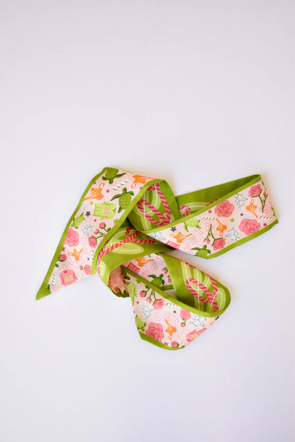 Saturday Silks - Delta Zeta Skinny Scarf