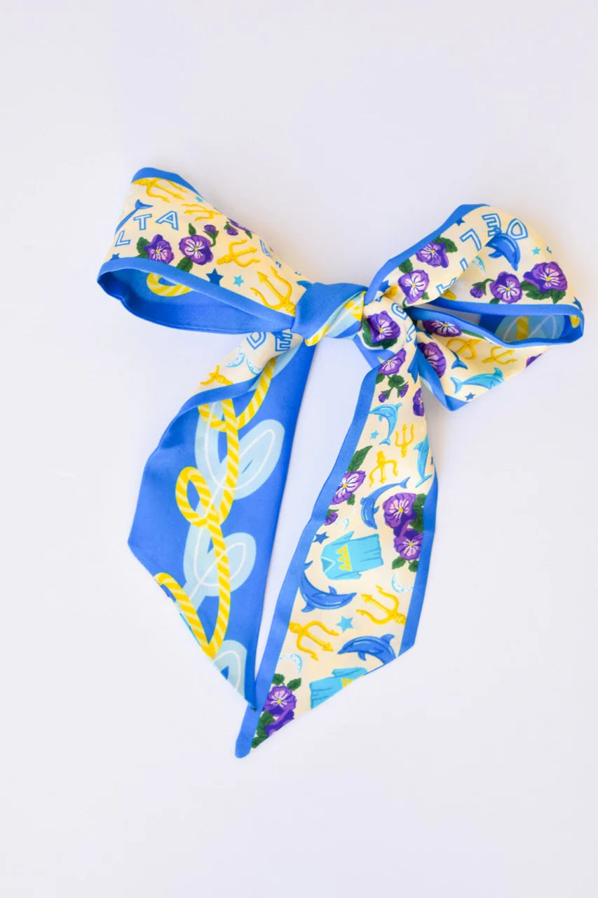 Saturday Silks - Tri Delta Skinny Scarf