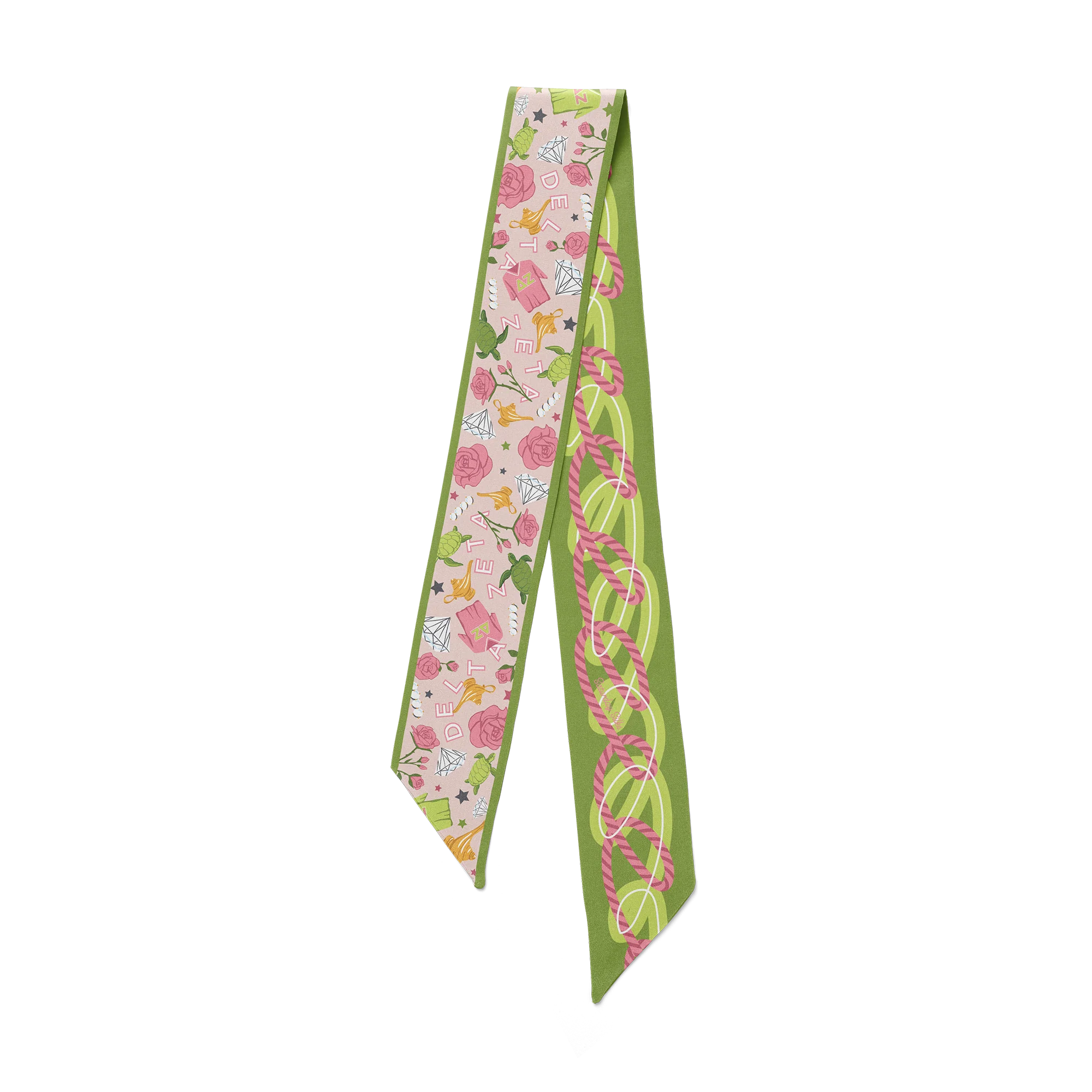 Saturday Silks - Delta Zeta Skinny Scarf