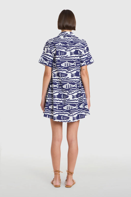 Dock Dress - Fish Print
