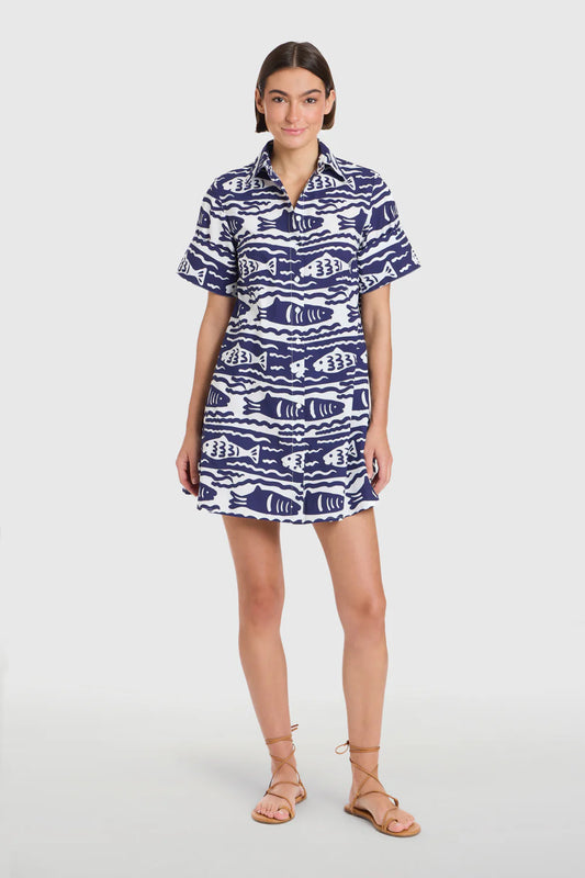 Dock Dress - Fish Print