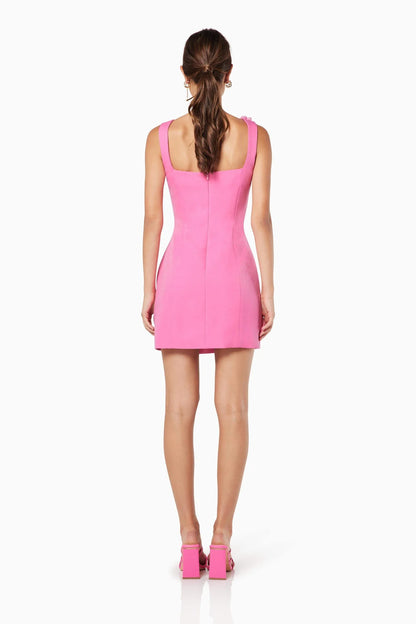ELLIATT - Trompe 3D Floral Mini Dress - Pink
