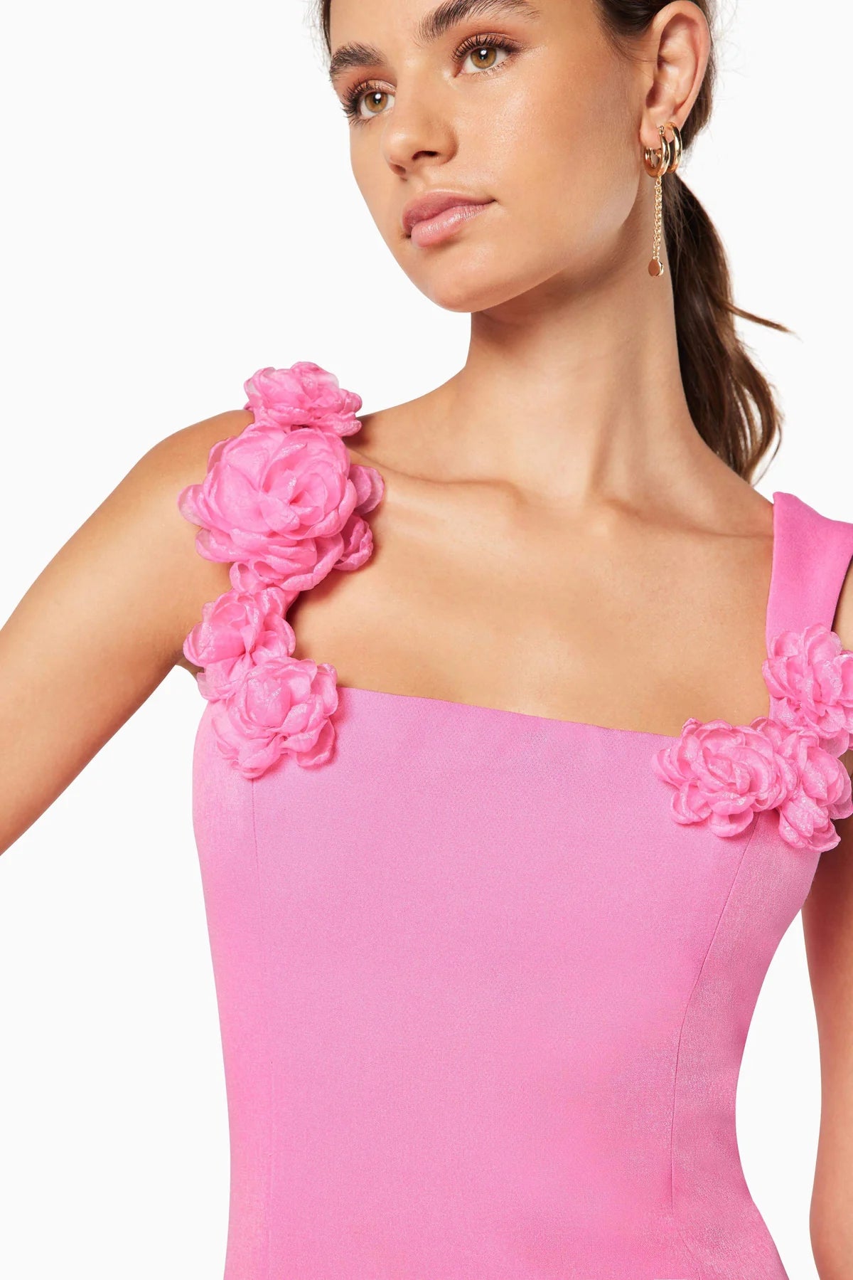 ELLIATT - Trompe 3D Floral Mini Dress - Pink