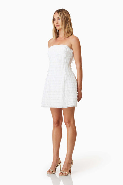 ELLIATT - Hailey Strapless Mini Party Dress - White