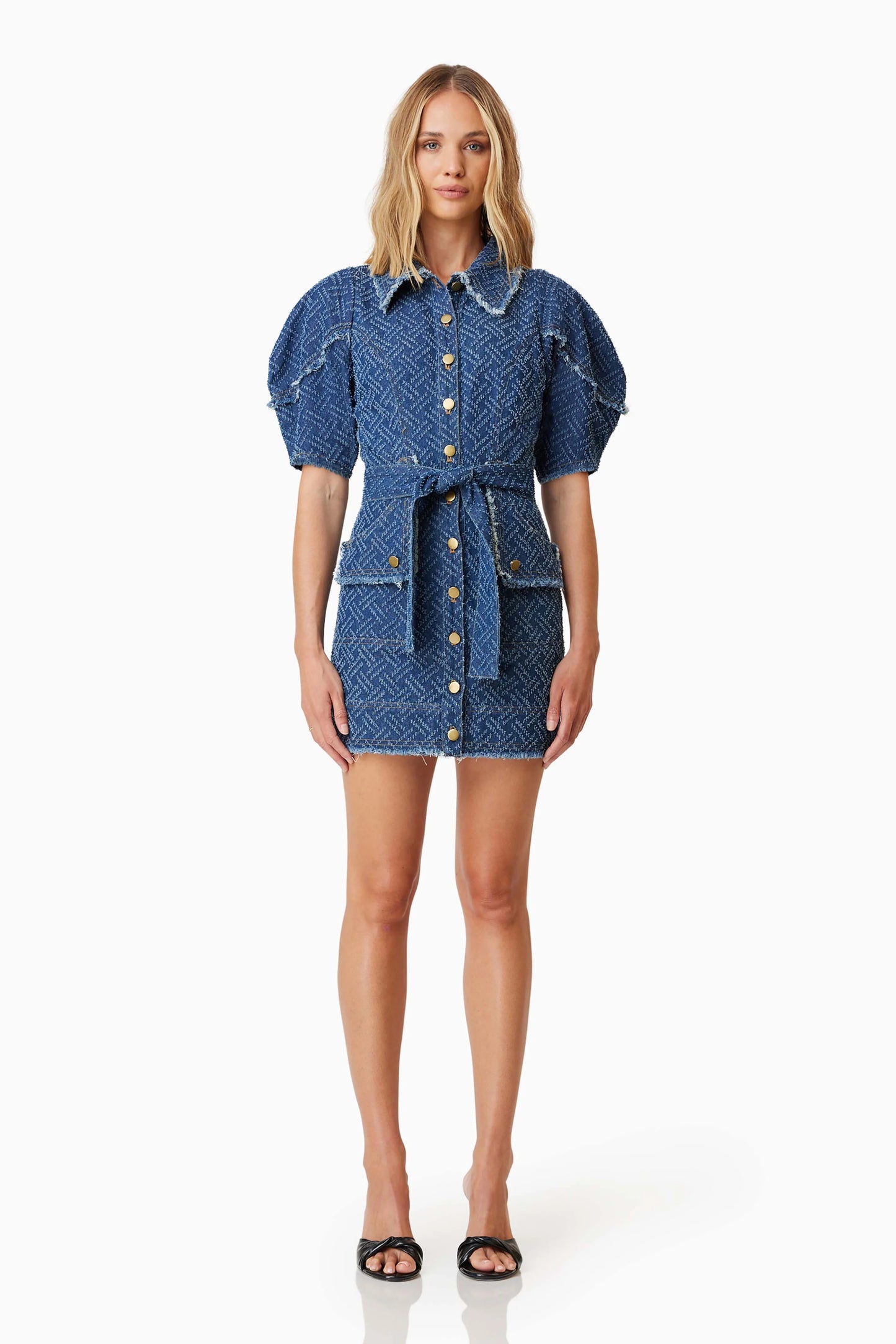 ELLIATT - Cora Denim Day Dress - Navy