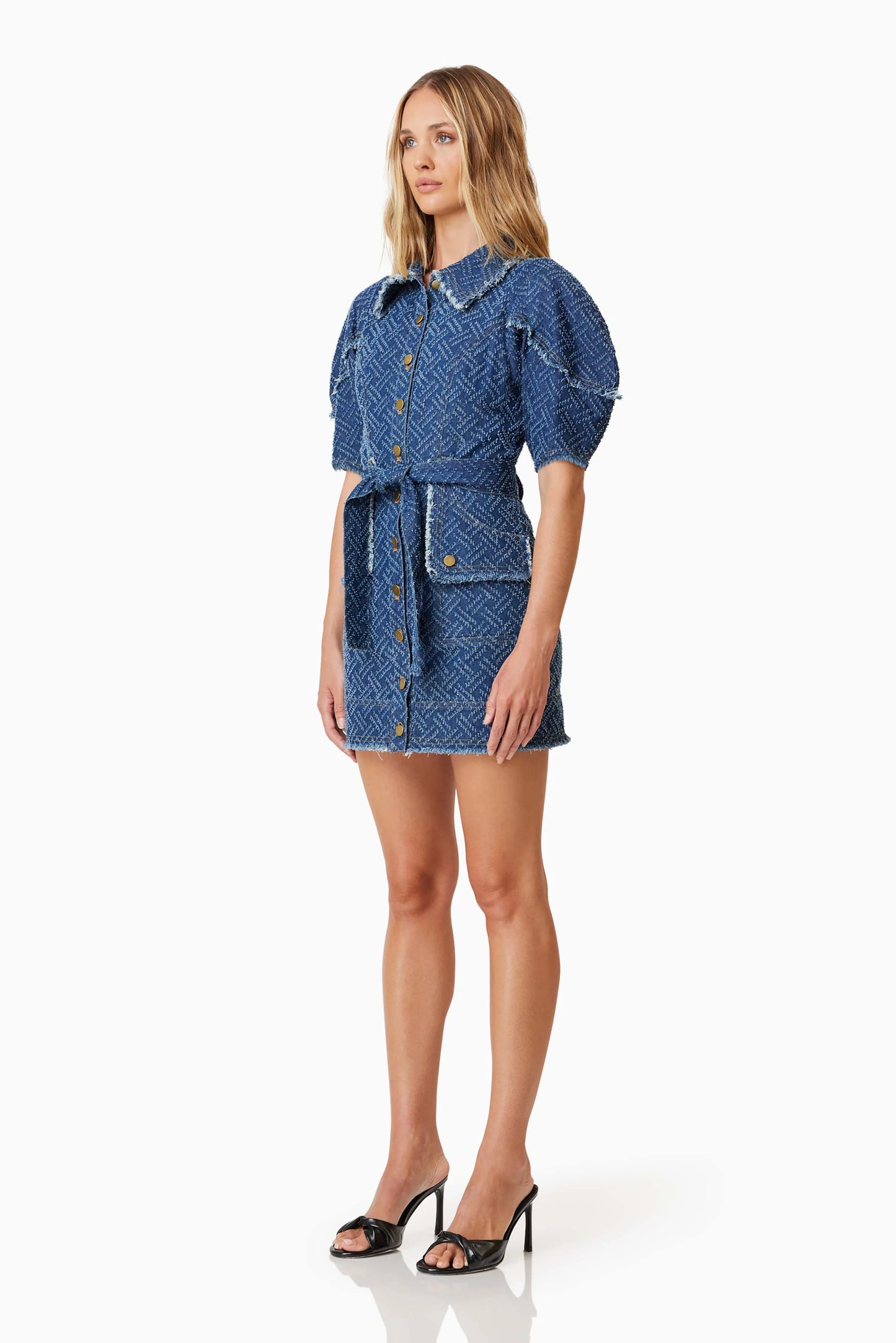 ELLIATT - Cora Denim Day Dress - Navy