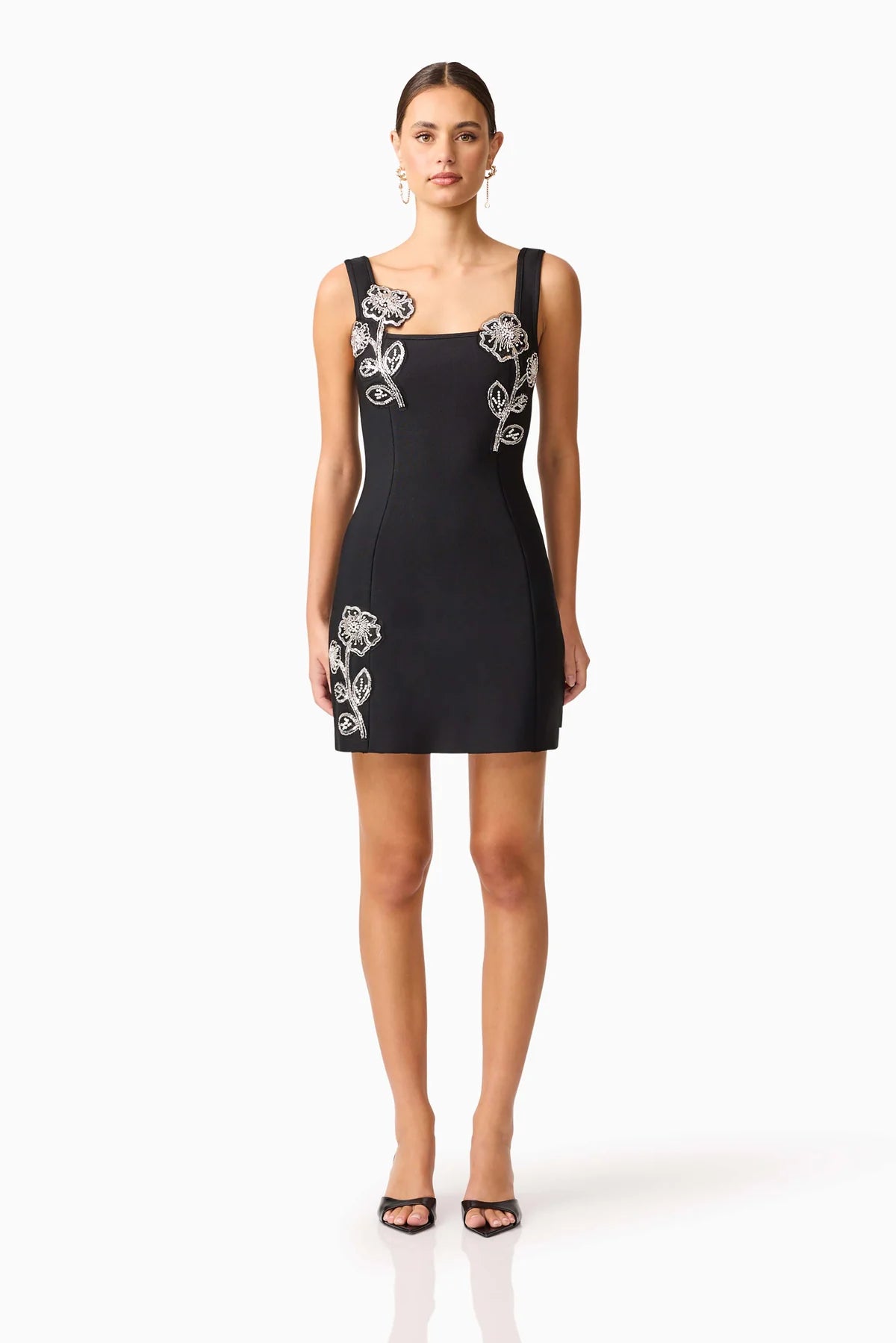 Soleil Party Mini Dress in Black