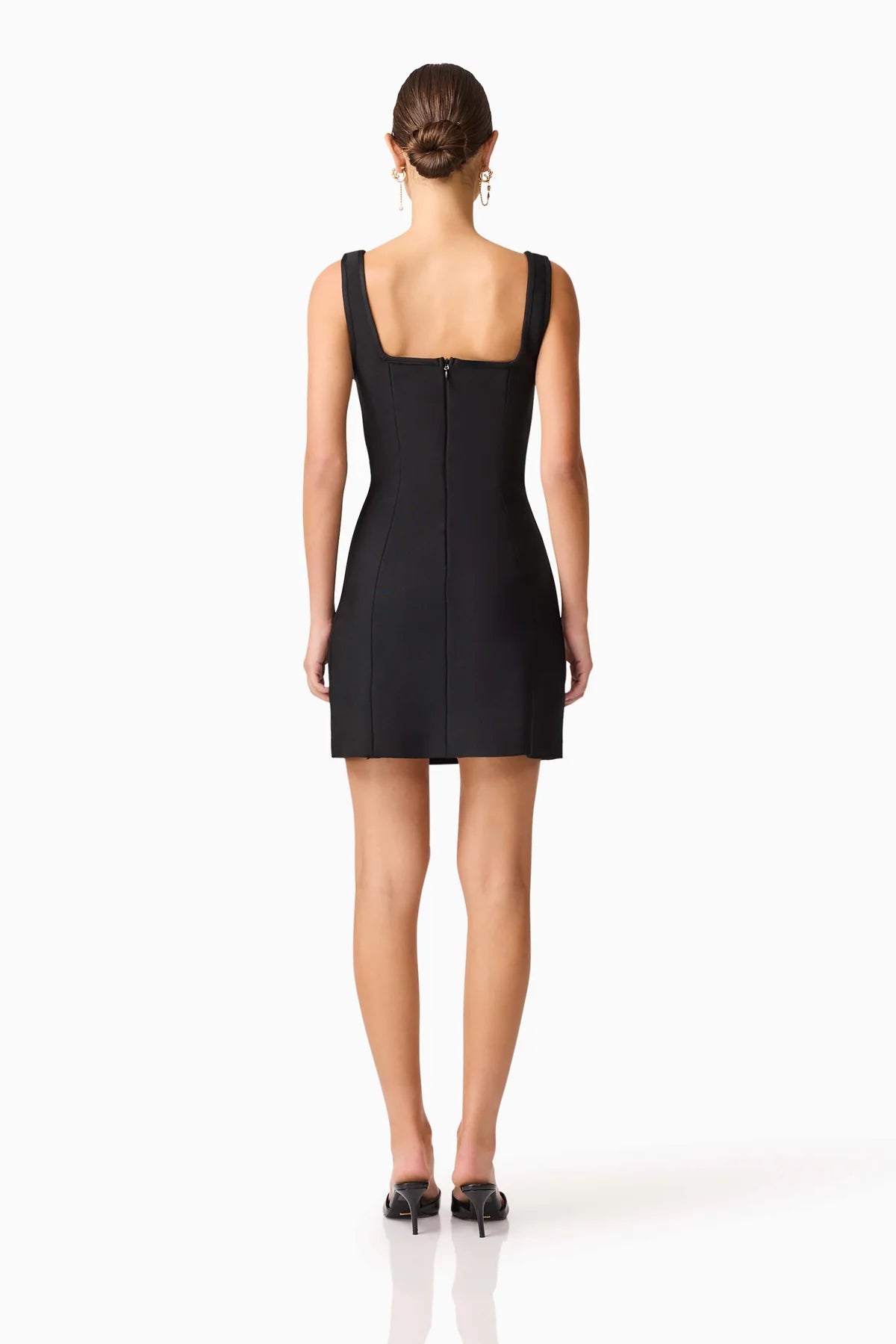 Soleil Party Mini Dress in Black