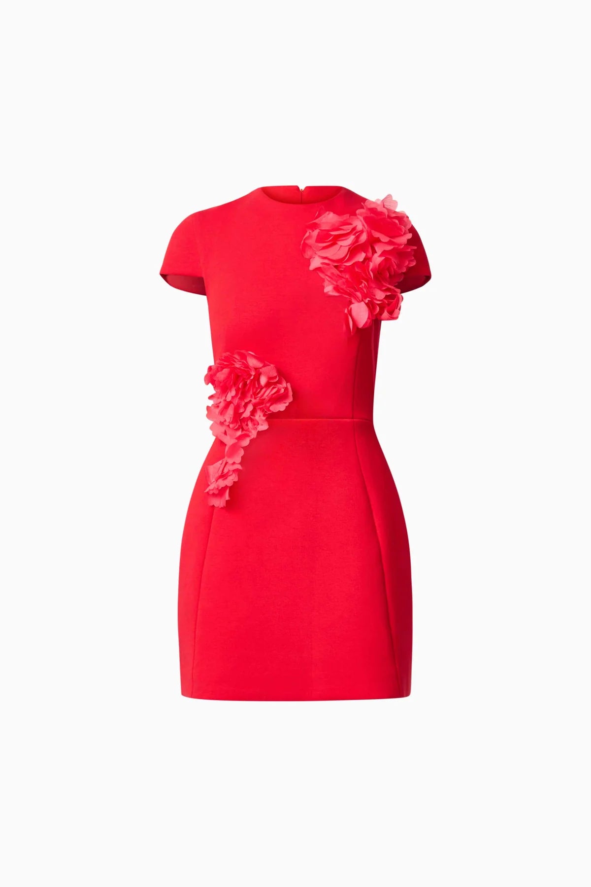 Martina Applique Mini Dress in Red