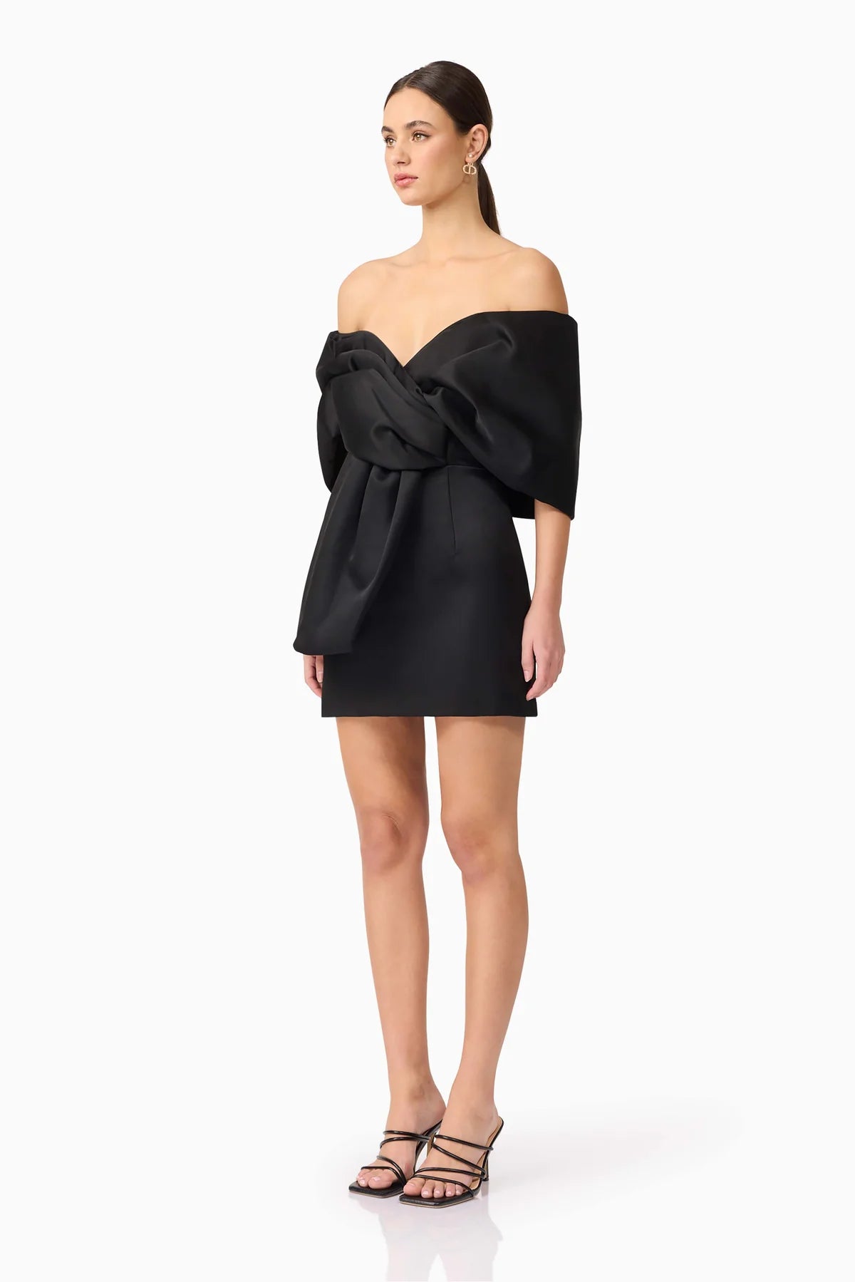 Dandelion Off The Shoulder Mini Dress in Black Spinout Dandelion Off The Shoulder Mini Dress in Black Spinout