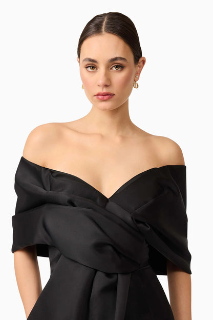 ELLIATT - Dandelion Off The Shoulder Mini Dress - Black