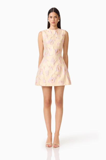 Carys A-Line Mini Dress in Cream