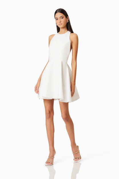 ELLIATT - Geranium Mini Bow Dress - White