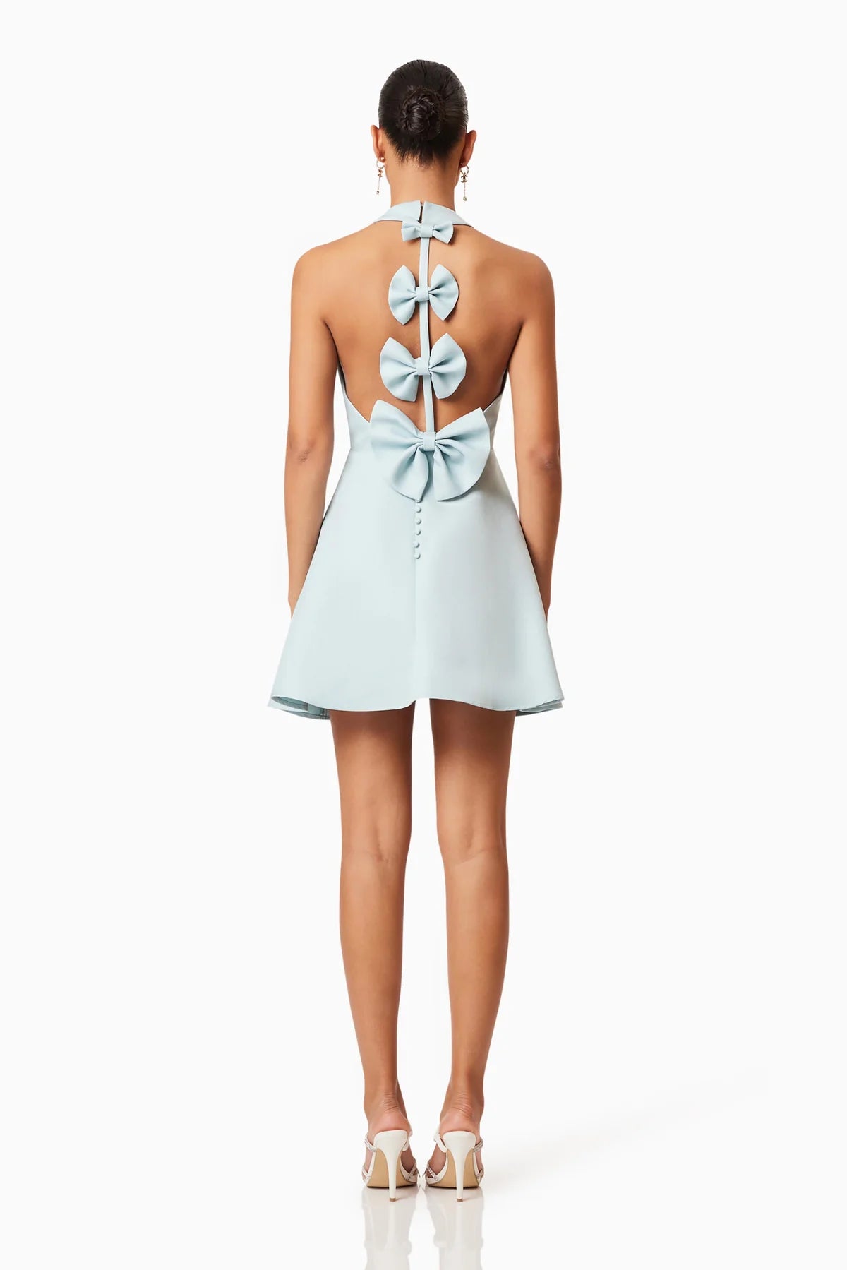 ELLIATT - Geranium Mini Bow Dress - Blue