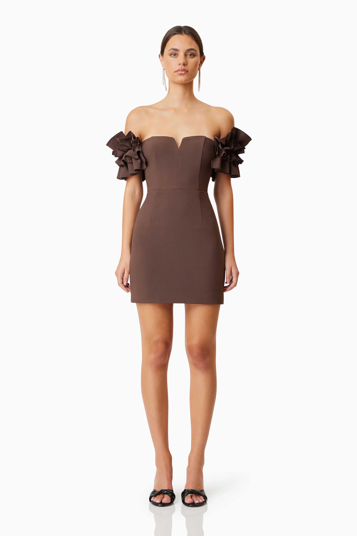 ELLIATT - Nola Mini Dress - Dark Brown