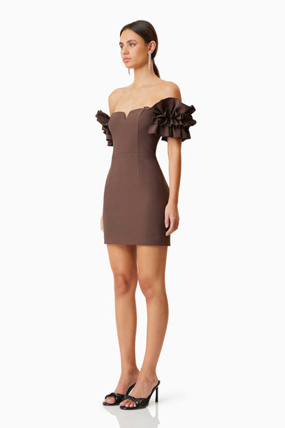 ELLIATT - Nola Mini Dress - Dark Brown