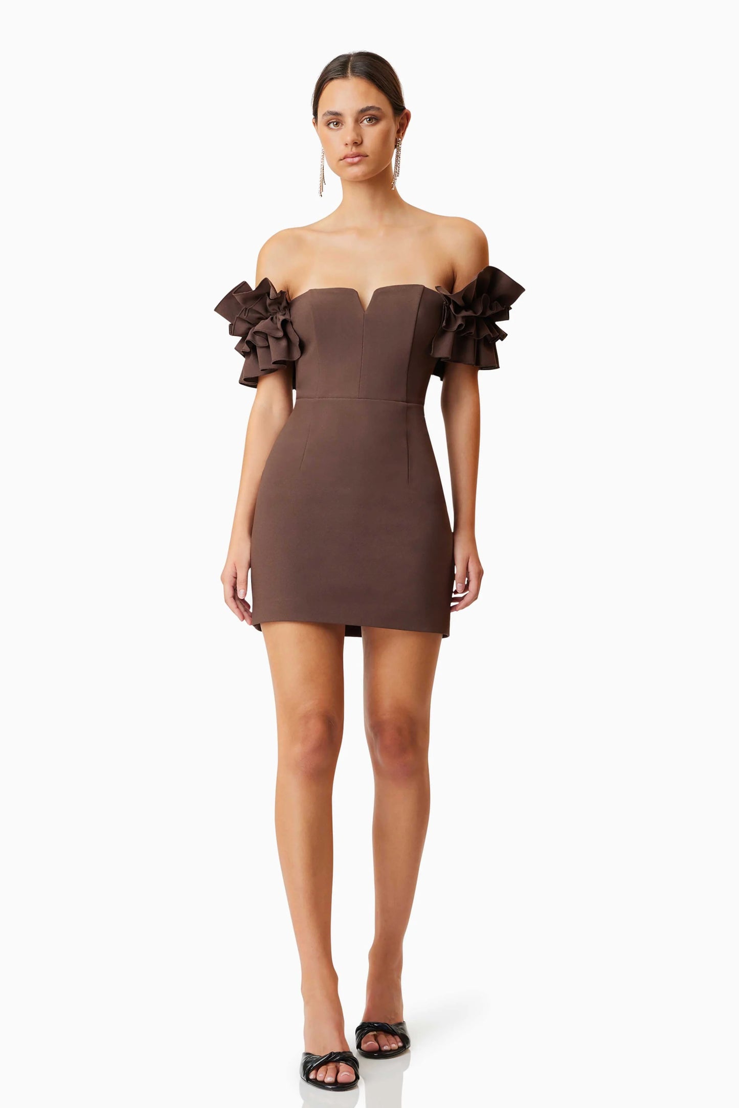 ELLIATT - Nola Mini Dress - Dark Brown