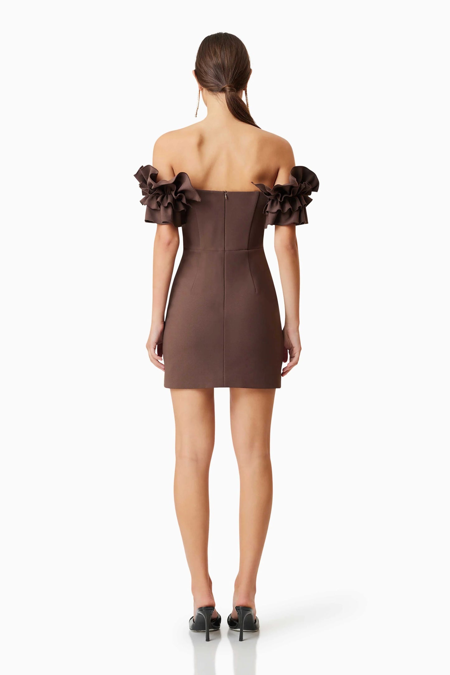 ELLIATT - Nola Mini Dress - Dark Brown