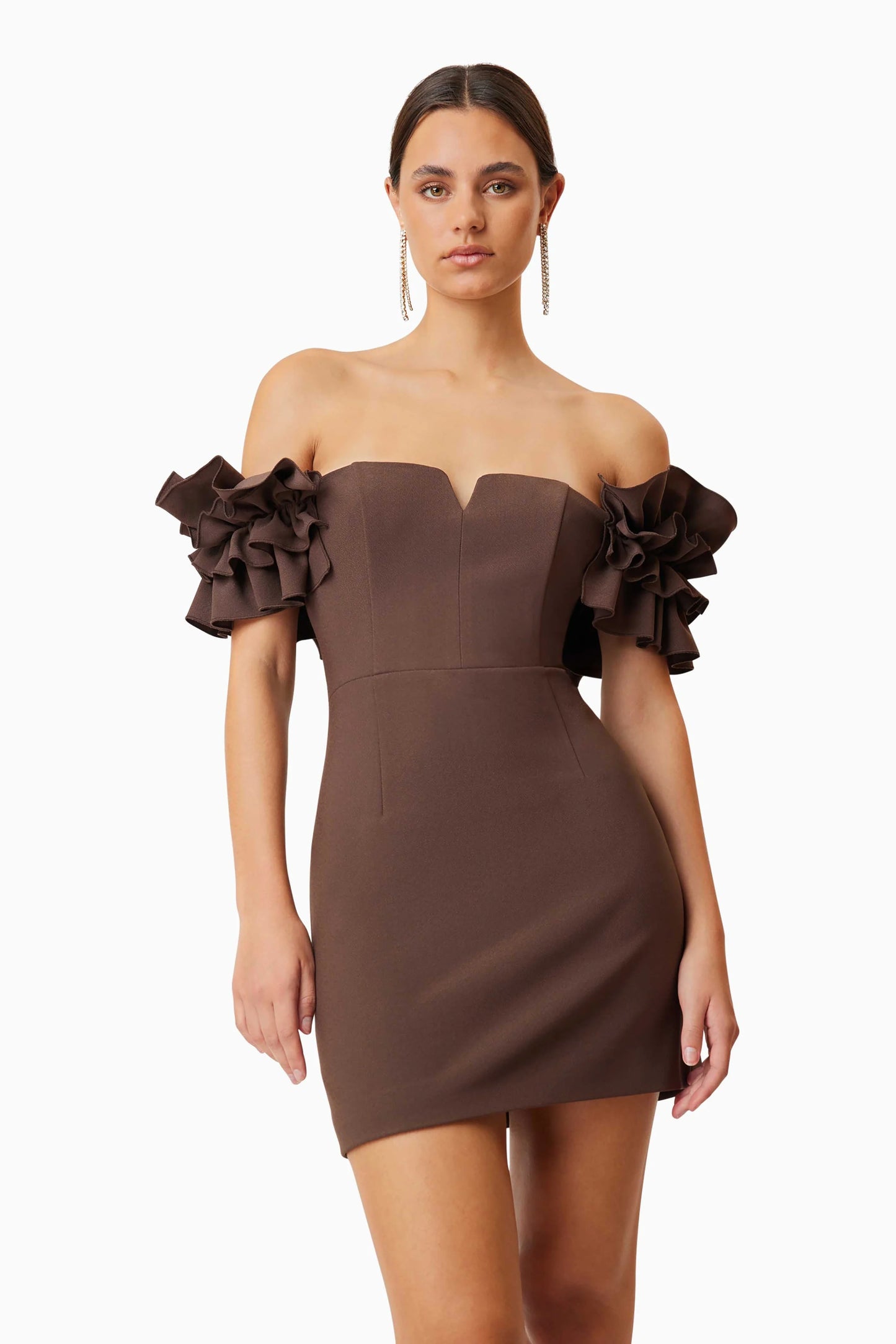 ELLIATT - Nola Mini Dress - Dark Brown