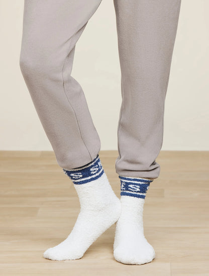 Barefoot Dreams - CozyChic® Apres Ski Socks - Cream / Lakeside