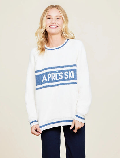 Barefoot Dreams - CozyChic® Cotton Apres Pullover - Cream / Lakeside