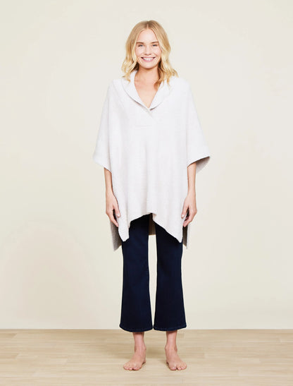 Barefoot Dreams - CozyChic® Shawl Collar Poncho - Stone