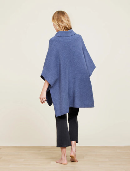 Barefoot Dreams - CozyChic® Shawl Collar Poncho - Tidewater