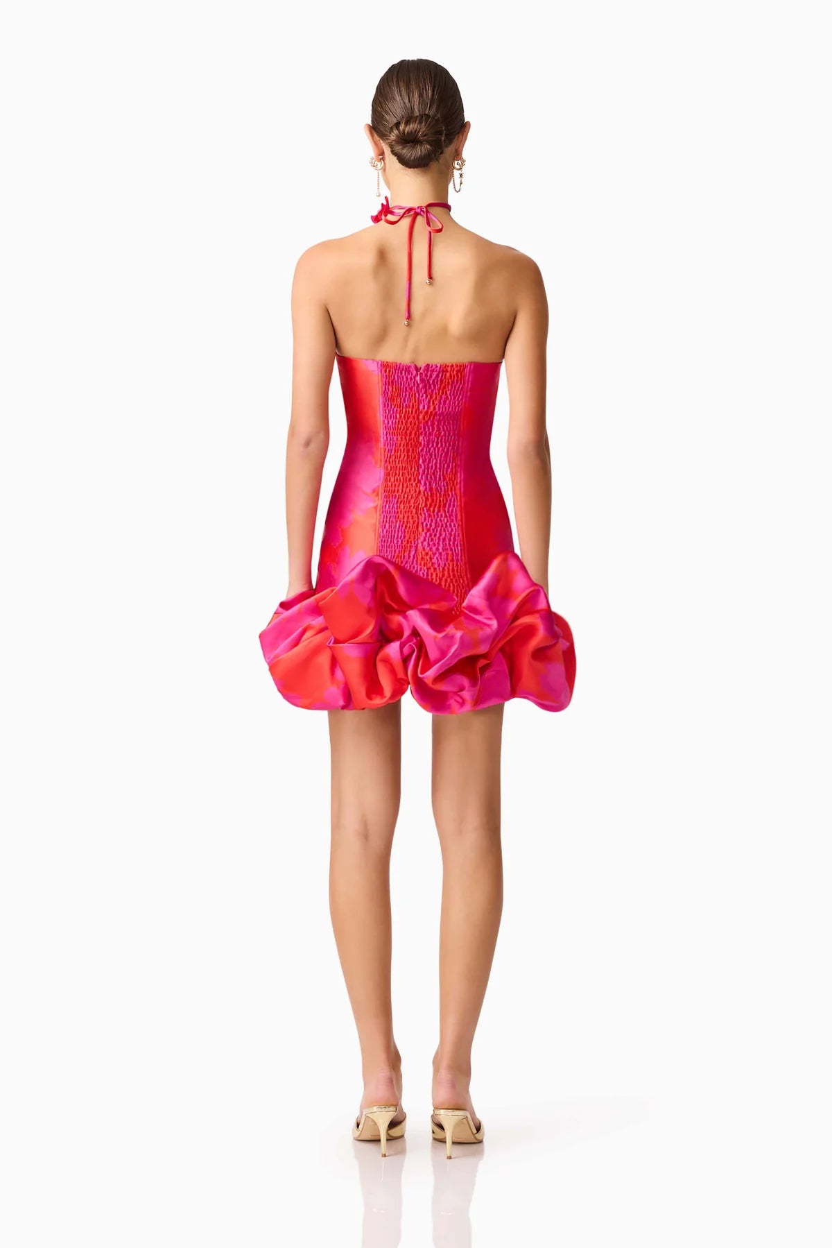 Eloise Strapless Mini Dress - Pink & Red - M - ELLIATT Eloise Strapless Mini Dress - Pink & Red - M - ELLIATT