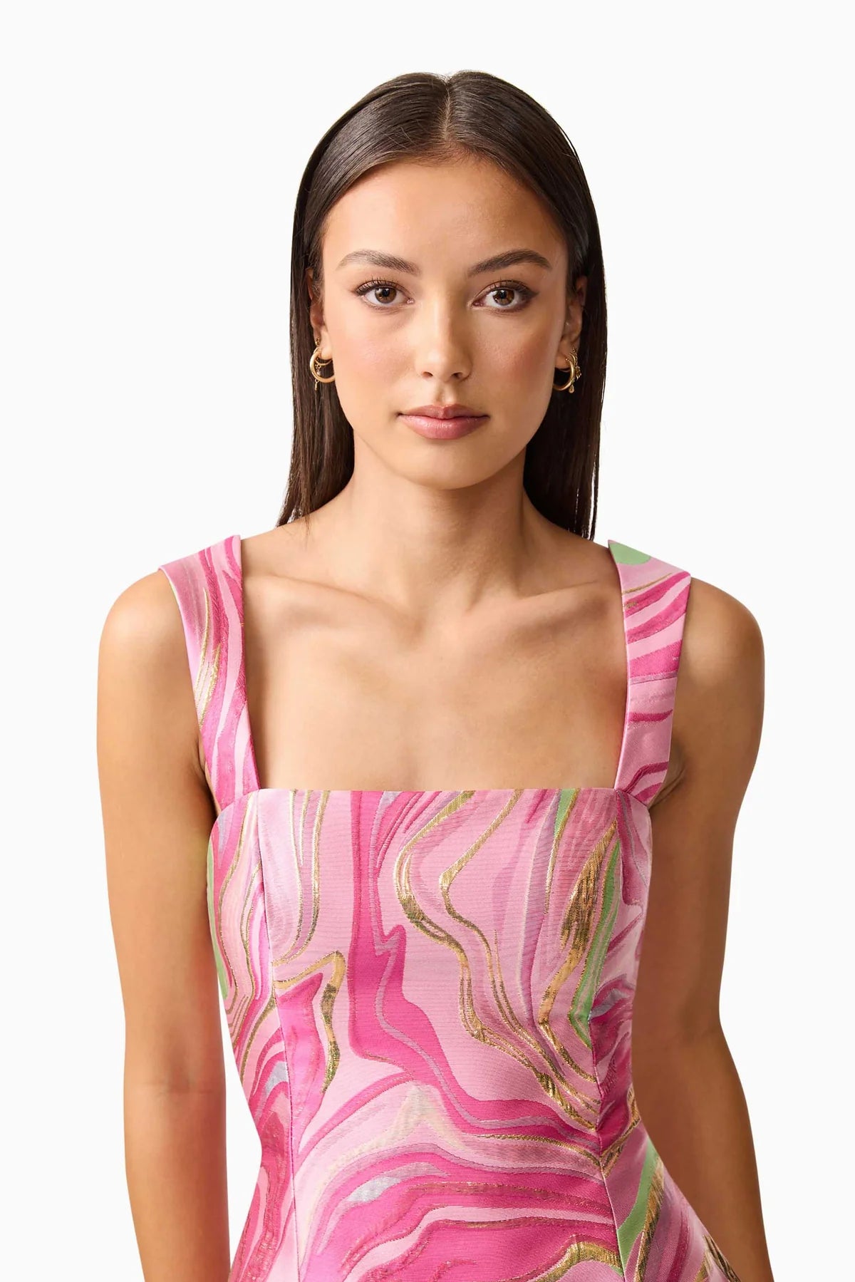 Mirella Fitted Mini Dress in Pink