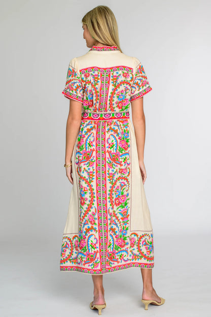 Carlisle Dress in Scroll with It