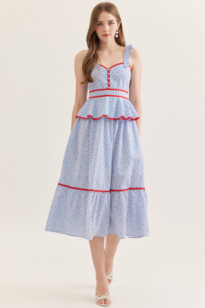 The Nantucket Tiered Dress - Light Blue