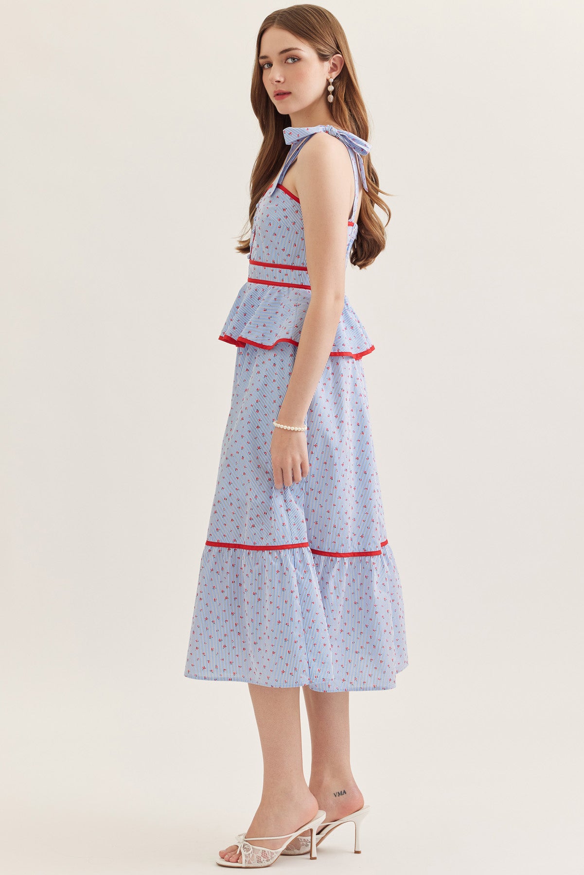 The Nantucket Tiered Dress - Light Blue