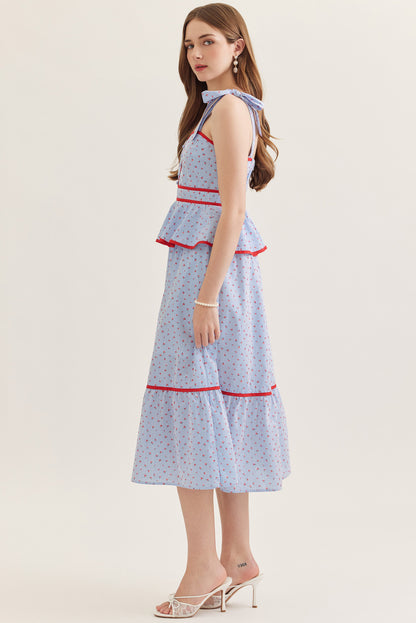 The Nantucket Tiered Dress - Light Blue