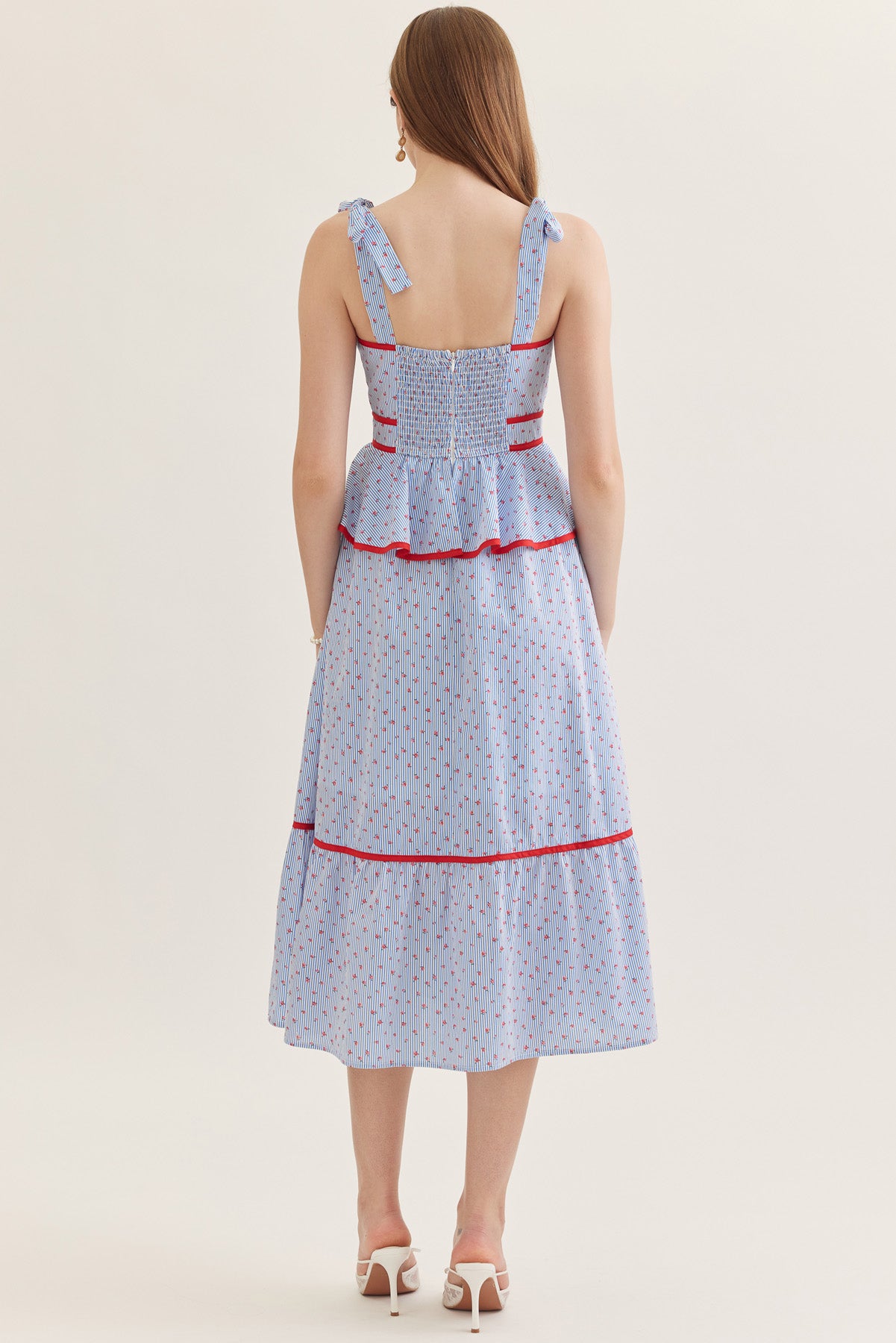 The Nantucket Tiered Dress - Light Blue