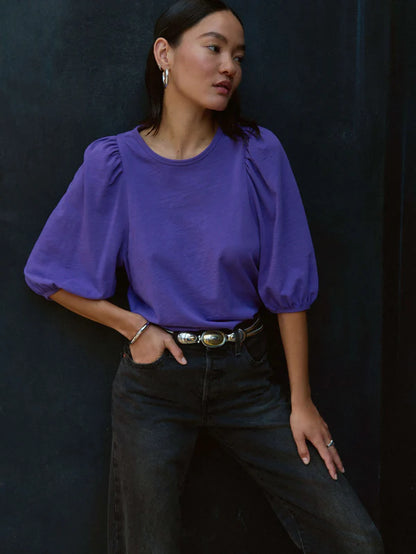 NATION LTD - Evita Top - Bright Violet