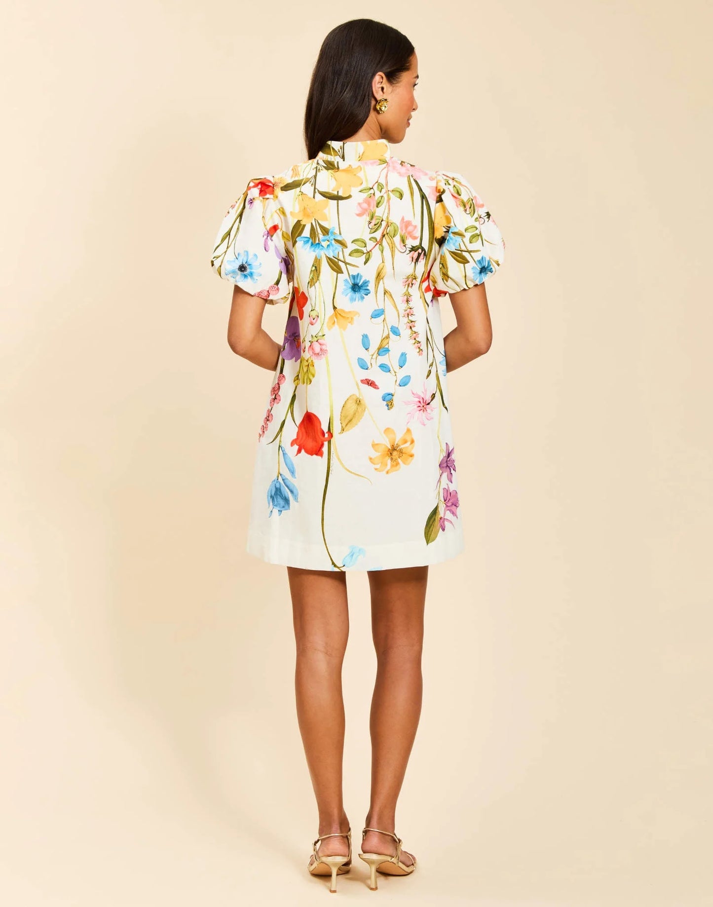Elliana Printed Mini Dress - Garden Muse